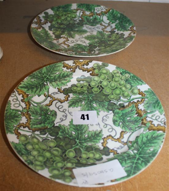 Pair Spode plates